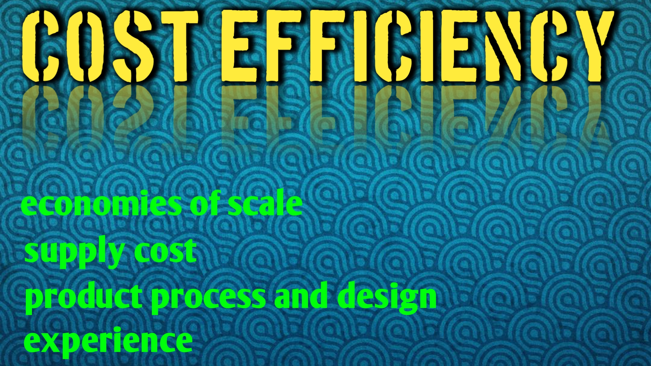 Cost efficiency economy readers