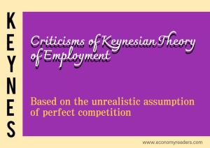 Criticisms of Keynesian Theory of Employment