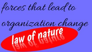 Forces that Lead to Organizational Change