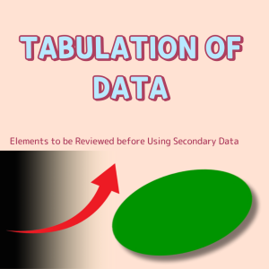 Tabulation of Data