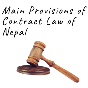 Main Provisions of Contract Law of Nepal
