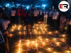 गणतन्त्र दिवसको अवसरमा दीप प्रज्वलन