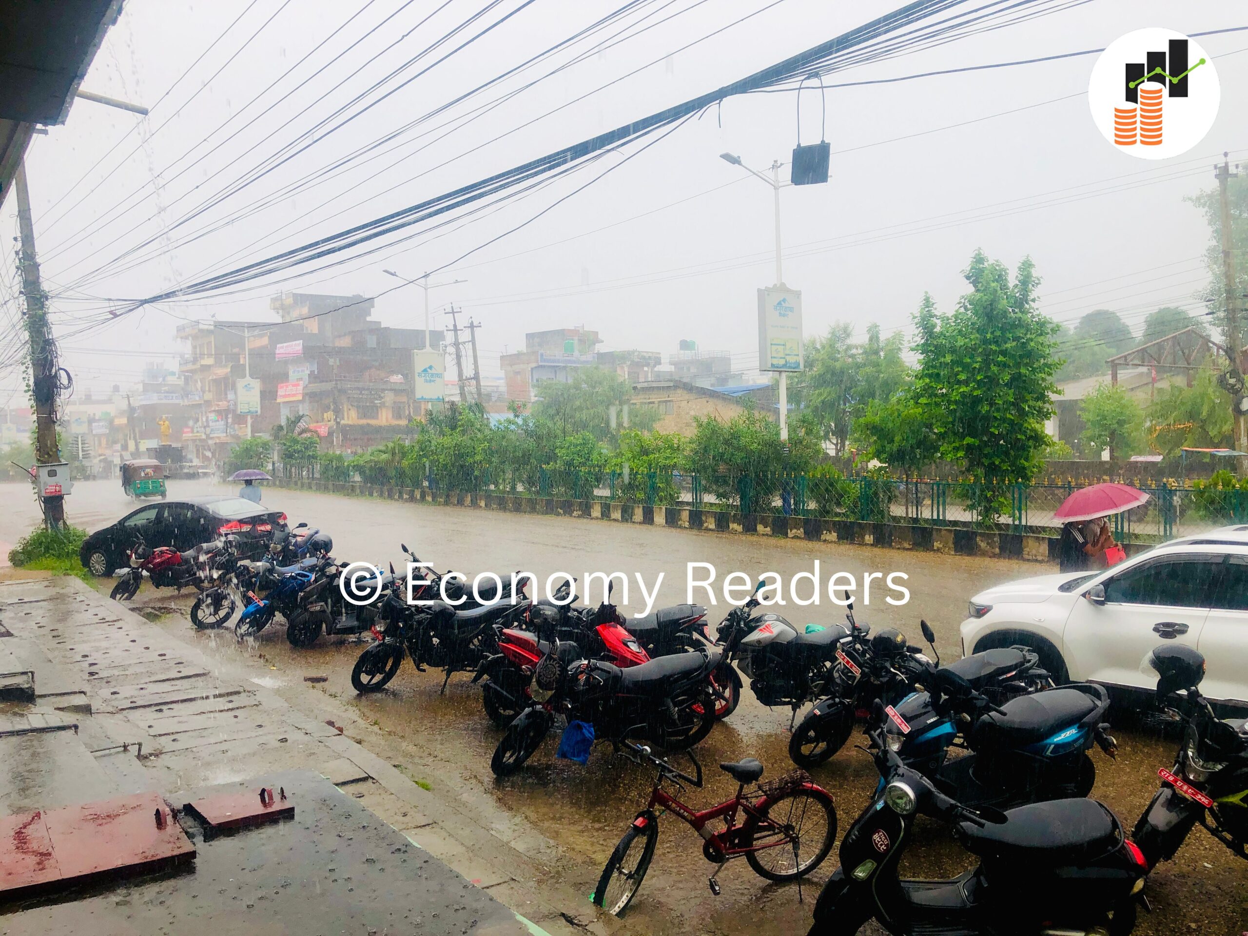 दाङ, घोराही, पानीको बर्षा